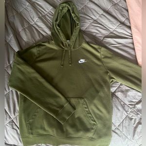 Dark green Nike hoodie, women’s size large